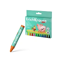 Set de creioane de ceara ErichKrause Baby Jumbo 12 culori