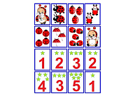 M-2 Joc Loto Învăţăm matematica  de la 1 la 10