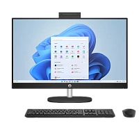 Computer All-in-One HP 27-cr0084ci, 27", AMD Ryzen 5 7520U, 16GB/512GB, Fără SO, Negru