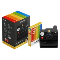 Cameră Foto Polaroid Now+ Gen 3 + Color Film Bundle, Negru