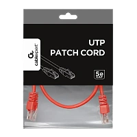 Patch cord Cablexpert PP12-0.5M/R, CAT5e UTP, 0,5m, Roșu