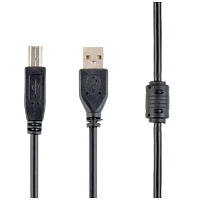Cablu de comunicație Gembird CCF-USB2-AMBM-6, USB Type-A/USB Type-B, 1,8m, Negru