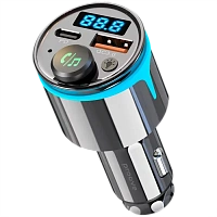 Car Charger Proove FM Launcher Nexus (PD+QC3.0) Type-C+USB Black