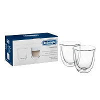 Set de pahare De'Longhi 190 ml 2 buc, Transparent