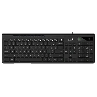 Tastatură Genius SlimStar 230 II, Cu fir, Negru