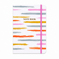 Carnet A5 cu elastic, 80 file dictando, coperta tare premium cu design pastel artistic