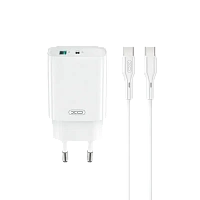 Încărcător XO CE30 + USB-C, 30W, Alb