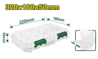 Sistem modular cu 4 organizatoare L 380x182x320 mm JDTB8344 Jadever