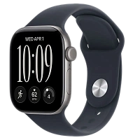 Apple Watch Series 12 GPS, 42mm Space Grey Aluminium Case with Navy Blue Sport Band - S/M MJE74