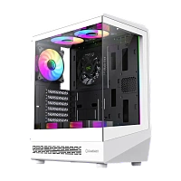 Carcasă PC Gamemax Vista COC AW, Midi-Tower, Fără PSU, Alb
