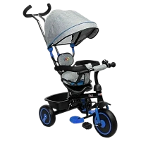 Bicicletă cu trei roți Caretero Buzz, Gri | Albastru