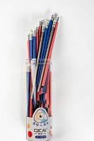 Set 48 creioane HB de grafit cu radiera QICAI