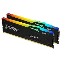 Memorie RAM Kingston FURY Beast RGB, DDR5 SDRAM, 5600 MHz, 32 GB, KF556C36BBEAK2-32