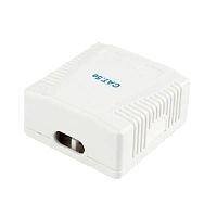 Priză pentru montare pe perete Cablexpert NCAC-2F5E-01, Alb