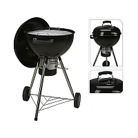 Gratar rotund cu picioare BBQ, D54cm, H94cm, cu grilaj