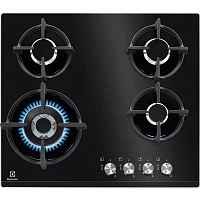 Plită pe gaz Electrolux KGG6437K, Negru