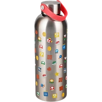 Sticla de apa Paladone Super Mario, Oțel Inoxidabil