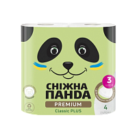 PANDA Hirtie igienica Premium Classic Plus 3str. 4 role  150foi 18,75 м