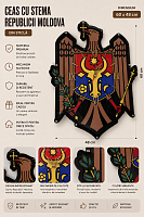 Ceas cu stema Republicii Moldova