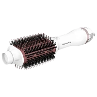 Uscător de păr-perie Rowenta Volumizer Oval Brush CF6135F0, 800 W, Alb | Roz