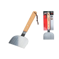 Spatula pentru hamburger BBQ 28X11cm, maner lemn 16cm
