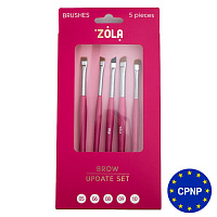 Set de pensule pentru sprâncene ZOLA - Brow Update Set (5 buc.)