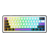 Tastatură HATOR Hellyberry HK60 Wireless, Cu fir / Fără fir, Alb