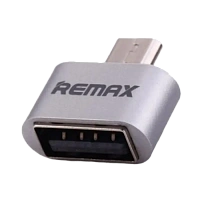 Adaptor USB Remax RA-OTG, Micro-USB/USB Type-A (F), Argintiu