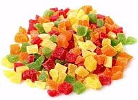 Ananas cub (colorat) (per 100 gr)