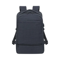 Rucsac pentru Laptop RivaCase Biscayne, 17.3", Poliester, Negru