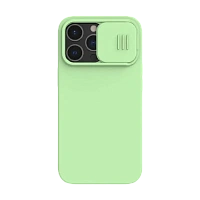 Husă Nillkin iPhone 13 Pro, CamShield Silky Silicone, Mint Green