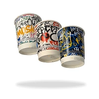 Pahar din hirtie DW 280ml GRAFITI 1 d80 (20 buc)