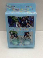Set de stampile decorative 2ps cu un mini carnet