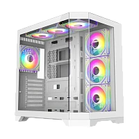 Carcasă PC Gamemax HYPE-A, Midi-Tower, Fără PSU, Alb