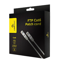 Patch cord Cablexpert PPB6-3M, Cat6 FTP , 3m, Alb