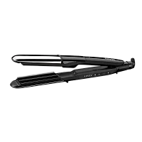 Placă de îndreptat părul BaByliss 2 in 1 Steam Shine ST496E, Negru | Argintiu