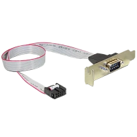 Receptacul pentru port serial DB9 pe suport Cablexpert CC-DB9ML-01, Auriu