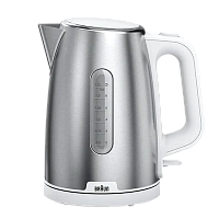 Fierbător electric Braun WK 1500 WH, Alb | Oţel inoxidabil