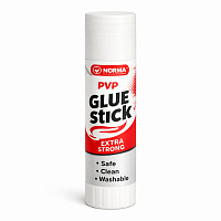 Lipici stick PVP 15 g NORMA, lipici solid pentru hartie carton fotografii, adeziv uscat pentru scoala birou craft hobby