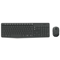 Set Tastatură + Mouse Logitech MK235, Fără fir, Gri