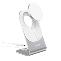 Încărcător wireless Choetech H046 + T518-F, 15 W, Alb