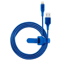 Cablu încărcare și sincronizare Cellularline Satellite MFI, USB Type-A/Lightning, 1m, Albastru