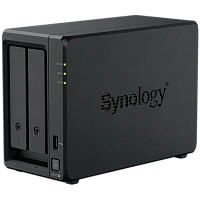 SYNOLOGY  "DS725+", 2-bay, AMD Ryzen 2-core 2.6-3.1Ghz, 1x4Gb+1Slot, 1x2.5GbE, 1x1GbE, 2xM.2 NVMe