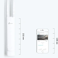 Punct de acces exterior TP-LINK EAP110-Outdoor, 300 Mbps, Alb