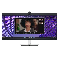 34" Monitor DELL P3424WEB, IPS 3440x1440 WQHD, Negru | Argintiu