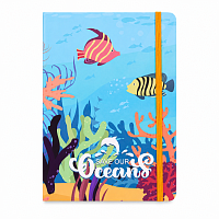 Carnet A5 Dictando, 80 Foi, Coperta Tare cu Elastic, Tematica Ocean