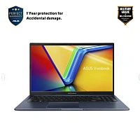 Laptop 15,6" ASUS Vivobook 15 M1502YA, Quiet Blue, AMD Ryzen 7 5825U, 16GB/512GB, Fără SO