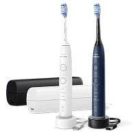 Periuța de dinți electrică sonică Philips HX7429/01, Alb | Albastru