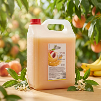 Săpun lichid cremă Ekolan „Piersică și Banană”, 5 L