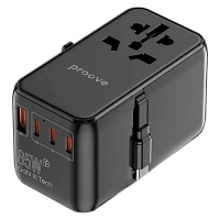 Travel Adapter Proove Trip, 85W, Black